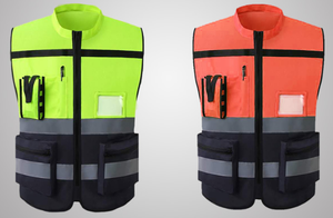 Gilet de sécurité réfléchissant haute visibilité en tissu durable de qualité supérieure vêtements réfléchissants de sécurité gilets réfléchissants imperméables - Product Image 2