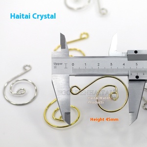 Ganchos decorativos en forma de <span class=keywords><strong>S</strong></span> para piezas de candelabro de cadena de cristal gancho de suspensión de Navidad 45*30mm accesorios de Hardware - Product Image 3