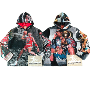 Sudaderas con Capucha Personalizadas con Diseño de Tapicería, Ropa Urbana de Baloncesto para Hombre, Fabricante de Ropa de Tallas Grandes, Sudaderas con Capucha Forradas de Satén - Product Image 3