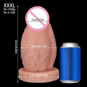 ビッグデーモン筋肉質の卵型リアルなディルド肛門用女性用オナニーペニスソフトシリコン大人のおもちゃ JS-YL181 - Product Image 6