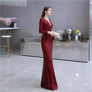 Vestido elegante de cobertura completa de boda para invitados, elegante vestido de noche de cristal para graduación, venta al por mayor, 15, <span class=keywords><strong>2023</strong></span> - Product Image 5