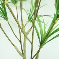 Plante artificielle réaliste en forme d'araignée, fausse orchidée couronne en pot avec tronc torsadé