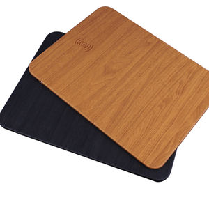 QLM Custom Wood-grain Leather Wireless Rechargeable Mouse Pad Charger <strong>Mousemat</strong> - Product Image 2