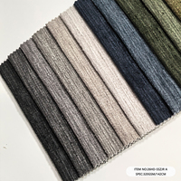 Tissu d'ameublement en velours slub bicolore durable, imprimé, froissé, résistant à l'usure, pour la décoration intérieure et les housses de canapé