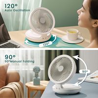 Corée Japon Mini ventilateur de bureau ventilateurs muraux refroidisseur d'air pliable Usb ventilateurs de table portables et rechargeables avec télécommande