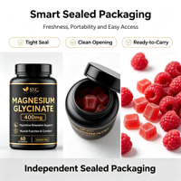 Suplemen Permen Kunyah SYC BIO Magnesium Glycinate untuk Kesehatan & Vitalitas Sehari-hari, 60 Permen Kunyah Bebas Gula, Label Pribadi ODM