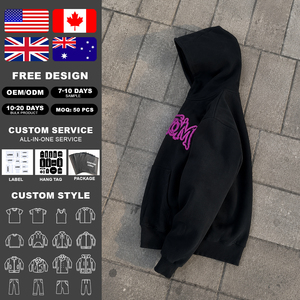 เสื้อฮู้ดดี้พิมพ์ลาย 3 มิติ หนัก 420 กรัม ขายส่ง คุณภาพสูง พิมพ์โลโก้ตามสั่ง ไซส์ใหญ่สำหรับผู้ชาย - Product Image 2
