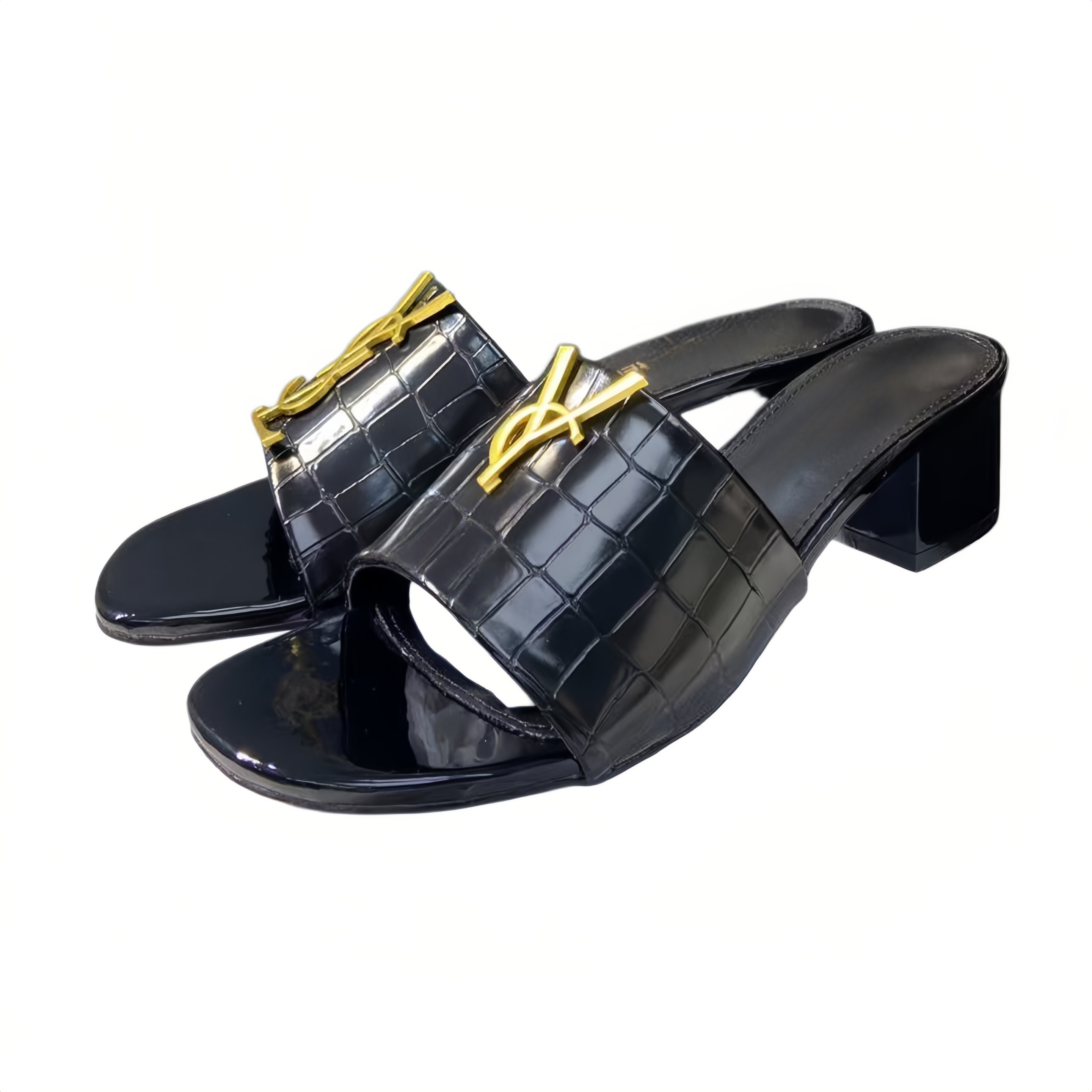 Motif crocodile en noir