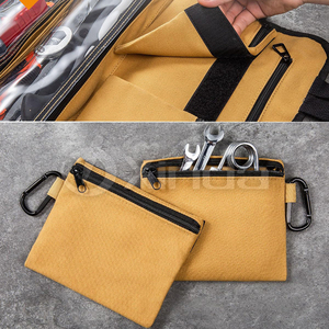 Bolsa <span class=keywords><strong>de</strong></span> herramientas OEM para mecánico <span class=keywords><strong>de</strong></span> <span class=keywords><strong>electricista</strong></span>, organizador enrollable <span class=keywords><strong>de</strong></span> herramientas <span class=keywords><strong>de</strong></span> lona duradera con bolsillos transparentes - Product Image 4