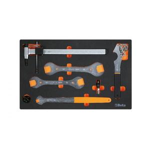 Bandeja EVA blanda BETA - 024500401 con herramientas de reparación de bicicletas-EAN 8054809418995 TALLERES RODANTES BANDEJAS VACÍAS - Product Image 1