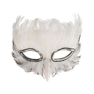 Máscara <span class=keywords><strong>de</strong></span> <span class=keywords><strong>Plumas</strong></span> <span class=keywords><strong>de</strong></span> <span class=keywords><strong>Cuervo</strong></span> Negro <span class=keywords><strong>de</strong></span> Tamaño Regular para Decoración <span class=keywords><strong>de</strong></span> Fiestas, Estilo Natural, para Halloween - Product Image 4