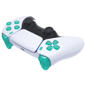 Clear Emerald Green D-pad <span class=keywords><strong>R1</strong></span> <span class=keywords><strong>L1</strong></span> <span class=keywords><strong>R2</strong></span> <span class=keywords><strong>L2</strong></span> Gatilho Share Opção Botão Facial Botão Personalizado Conjunto Completo para Controlador PS5 BDM-030/040/050 - Product Image 3