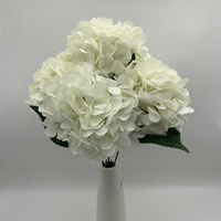 Q-1458 Pengiriman Cepat Bunga Hydrangea Sutra Buatan 5 Cabang Bunga Hydrangea Sutra untuk Dekorasi Pernikahan