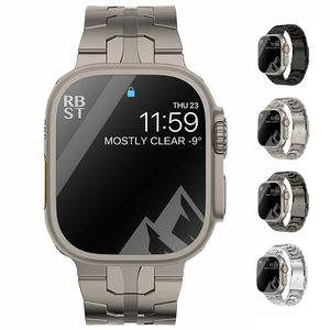 Bracelet en <span class=keywords><strong>titane</strong></span> de qualité supérieure bracelets de montre pour <span class=keywords><strong>Apple</strong></span> iWatch boucle pliante métal <span class=keywords><strong>acier</strong></span> inoxydable bracelet de remplacement - Product Image 2