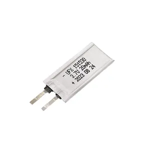 Fabricants de cellules de batterie Vente en gros Mini batterie Lipo UFX 151530 20mAh 3.7V Batterie ultra-mince pour carte électronique