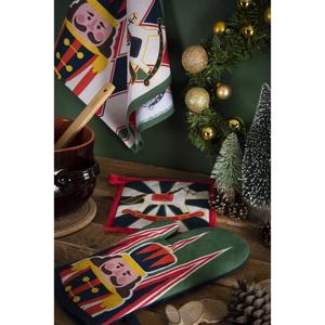 Strofinaccio da cucina vintage natalizio in cotone 50x70 cm con stampa a cartoni animati per uso in cucina - Product Image 4