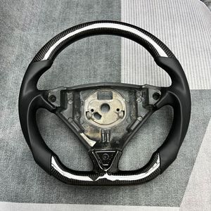 Volante de Fibra de Carbono con Base Plana, Personalizado, para Modificación de Autos, Compatible con Sedanes de Lujo Serie <span class=keywords><strong>Ghibli</strong></span> - Product Image 1