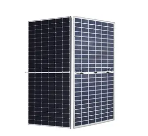 JA Pv 태양 전지 패널 모듈 이중 유리 530W 540W 550W bifacial 태양 전지 패널 모노 144 하프 셀 도매 가격