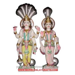 Belle À La Main Marbre Laxmi Narayan Idoles - Product Image 1