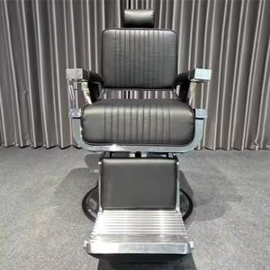 YU Barber Men's Synthetic Leather Oil Head Barber Shop Lifting Hydraulic Shaving Chair Hair Shampoo/Cutting <b>Salon</b> <b>Furniture</b> - Product Image 4