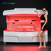 Chambre de luminothérapie rouge motorisée pour le corps entier, pour la récupération et le bien-être, avec un design de lit de luminothérapie LED