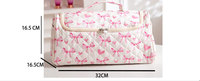 Boîte de rangement multifonctionnelle en coton pour sèche-cheveux avec fermeture éclair, organiseur pour diverses protections contre les surtensions, trousse à cosmétiques