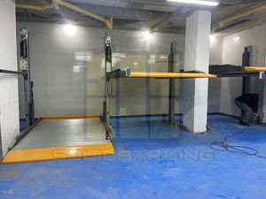 Azionamento a cilindro idraulico singolo 2300 KG capacità <span class=keywords><strong>di</strong></span> sollevamento auto a due colonne parcheggio Garage soluzione <span class=keywords><strong>di</strong></span> stoccaggio sul posto <span class=keywords><strong>di</strong></span> <span class=keywords><strong>lavoro</strong></span> ascensore - Product Image 2
