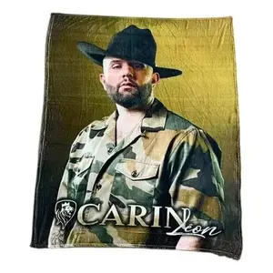 Couverture Carin Leon, double ou simple, imprimée camouflage, rectangulaire, style moderne, utilisable en toutes saisons - Product Image 1