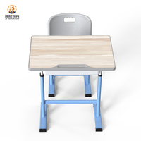 Nouveau produit : Ensemble bureau et chaise d'école à réglage mécanique libre, HY-0336, prix des bureaux d'école