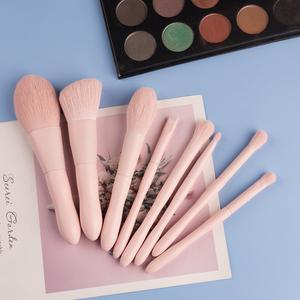 BEILI-<span class=keywords><strong>brochas</strong></span> de maquillaje personalizadas, mini <span class=keywords><strong>brochas</strong></span> de maquillaje de mango de madera, color rosa claro, marca privada, arbustos, <span class=keywords><strong>brochas</strong></span> cosméticas - Product Image 5