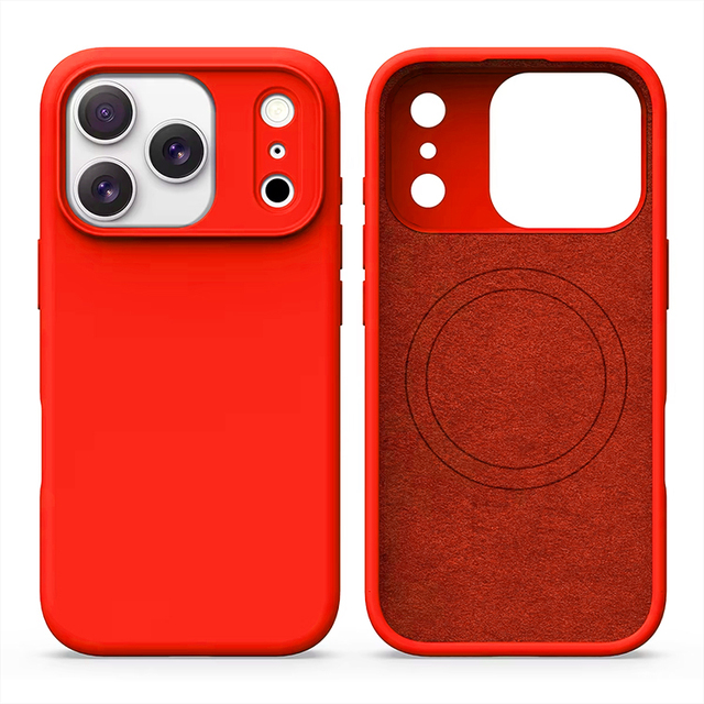 2025 New Liquid Silicone Magnetic Shockproof Waterproof for 17 Pro Case with Luxury Design