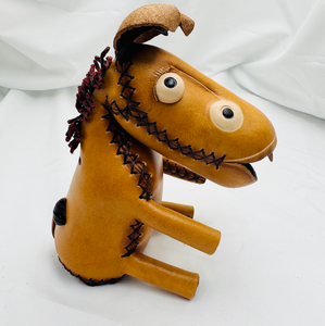 Hucha de Cuero Genuino Hecha a Mano con Forma de Animal (Burro/Cerdito), Ecológica y Reciclada, para Decoración del Hogar y Regalo - Product Image 2