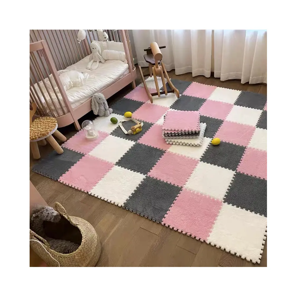 1pcs custom carpet rug Splicing carpets for soft comfortable non slip and easy to clean assembly machine washable carpet