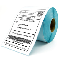 Rollo de Etiquetas Térmicas Directas 4x6 al por Mayor, Adhesivas, Impermeables, con Código de Barras para Tiendas Online y Comercio Electrónico