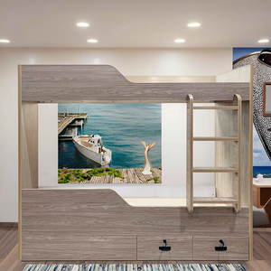 Custom moderno a due piani in legno letto a castello in stile marinaio mobili <span class=keywords><strong>per</strong></span> camera da letto con pannello in legno mobili moderni fatti a mano - Product Image 5