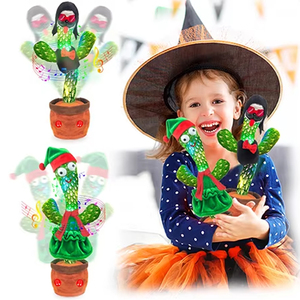 Di alta qualità simpatico vaso di fiori di pezza che balla parlando Cactus elettrico <span class=keywords><strong>peluche</strong></span> danza e canto giocattoli per il regalo del bambino - Product Image 1