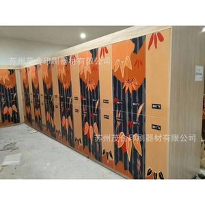 แผ่นไม้ตกแต่งผนังพิมพ์ลาย UV ลายดอกบัว สำหรับตกแต่งภายใน ขนาด 80x80 ซม. - Product Image 4