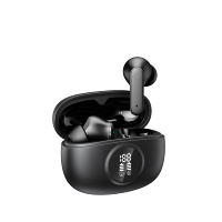 Écouteurs intra-auriculaires True Wireless 5.4 avec indicateur LED, étanchéité IPX4, contrôle tactile, son stéréo, 20 heures d'autonomie, ajustement personnalisé, Type-C
