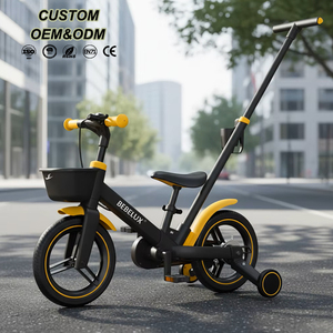 Bicicleta Infantil <span class=keywords><strong>BEBELUX</strong></span> 5 en 1 de 12 Pulgadas, Personalizada OEM, Bicicleta de Equilibrio para Niños con Ruedas de Entrenamiento - Product Image 1