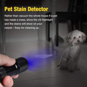 Portable Mini UV Flashlight 395nm 9 LED Blacklight <strong>Bulb</strong> <strong>Torch</strong> for Pet Urine Detection Dog/Cat Resin Curing Bed Bug Removal - Product Image 5