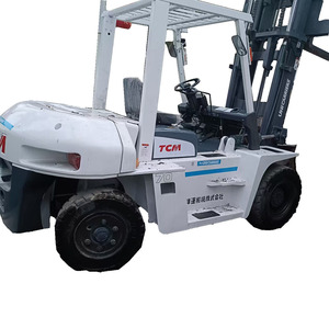 Chariot élévateur diesel TCM FD70 pour entrepôt, 2,5T, 3T, 6T, 5T, 7T, mât bi-étages 4m, 5m, 6m, déplaceur latéral hydraulique - Product Image 1