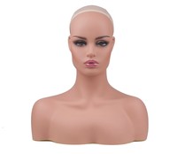 Présentoir de Mannequin Femme en PVC pour Perruques, Maquillage et Coiffure – Vente en Gros