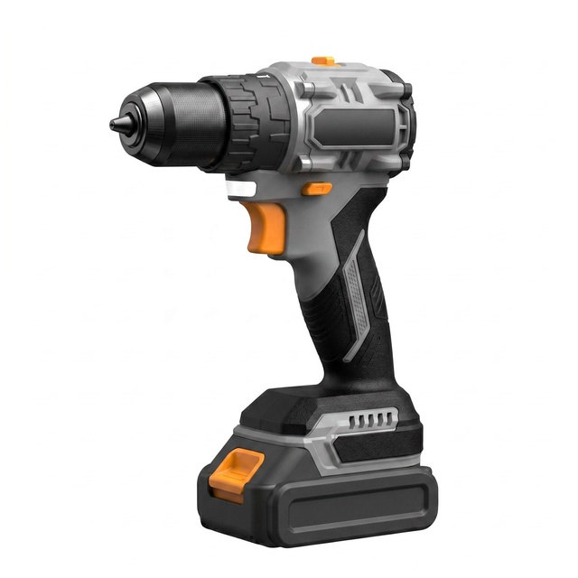 21V Brushless Cordless Drill Driver 2.0Ah Li-Ion Battery Compact Ergonomic Power Tool for Wood Metal Drilling Screwdriving