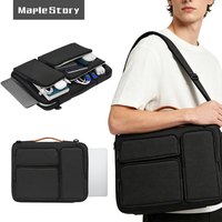 Sac à bandoulière pour ordinateur portable de 16 pouces, pour MacBook, Lenovo, HUAWEI, Dell, HP, ASUS, mallette d'ordinateur portable antichoc avec plusieurs poches