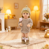 Muñeca de Silicona Suave Realista en 3D, Colorida, para Bebés Recién Nacidos, para Niñas Pequeñas, Tacto Realista, Lindo Regalo de Cumpleaños