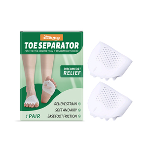 Vente en gros OEM Séparateur d'orteils Coussin en silicone <span class=keywords><strong>pour</strong></span> chaussures Semelles intérieures de chaussures Correcteur d'orteil <span class=keywords><strong>Hallux</strong></span> <span class=keywords><strong>Valgus</strong></span> Coussinets en gel Soins des pieds - Product Image 1