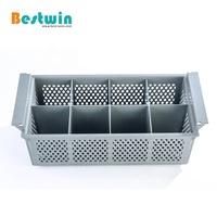Lave-vaisselle commercial 8 compartiments couteau fourchette couverts vaisselle support de rangement porte-ustensiles organisateur panier à couverts en plastique