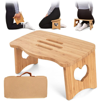 Tabouret de banc de prière en gros d'usine de légende tabouret agenouillé de siège portable chaise de méditation en bambou pliante ergonomique de grand plancher