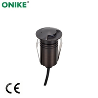 Lampu Taman LED RGB Terpendam Aluminium Tahan Air IP67 55mm 2.5W, Lampu Sorot Dinding Tangga, CRI Tinggi 90