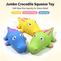 Offre Spéciale – Jouet anti-stress en TPR souple et réaliste en forme de crocodile géant, à rebond lent, mignon, pour 14 ans et plus, cadeau de fête, boîte mystère